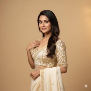 Ivory Gold Heirloom Blouse